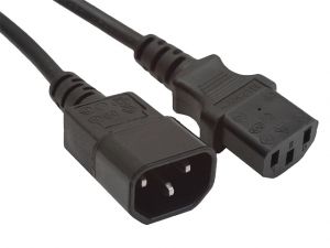 PRZEDŁUŻACZ KABLA ZASILAJĄCEGO VDE IEC 320 C13-> C14 1.8M GEMBIRD
