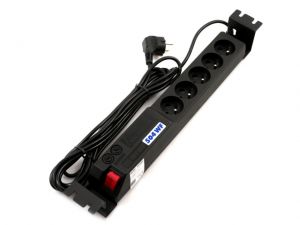 LISTWA ZASILAJĄCA ACAR 504WF RACK 19\ 5M CZARNY (5 GNIAZD)