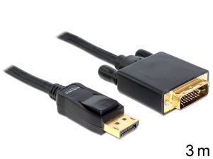 KABEL DISPLAYPORT (M)->DVI-D(M)(24+1) DUAL LINK 3M DELOCK