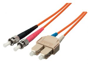 ŚWIATŁOWÓD KROSOWY ST-SC DUPLEX MM 50/125 OM2 ORANGE LSOH 5M EQUIP