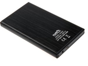 OBUDOWA HDD ZEWNĘTRZNA SATA NATEC RHINO 2.5\ USB 2.0 ALUMINIUM BLACK SLIM