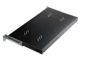 PÓŁKA DO SZAF 19\'\' 1U 250MM UDŹWIG DO 15KG CZARNA EQUIP
