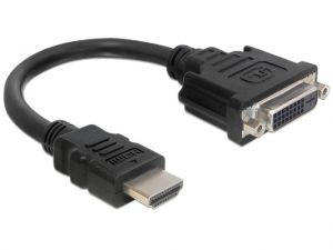 ADAPTER HDMI(M)->DVI-D(F)(24+1) DUAL LINK DELOCK