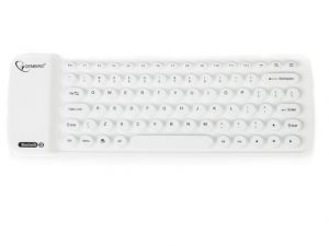 KLAWIATURA GEMBIRD BLUETOOTH SILIKONOWA MINI WHITE DO APPLE IPAD, IPHONE