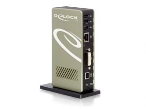 REPLIKATOR PORTÓW USB 2.0->4X USB, DVI-I, LAN+ZASILANIE DELOCK