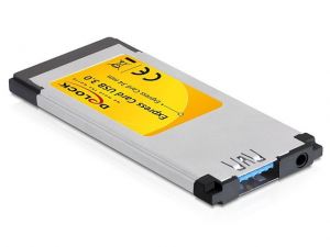 KARTA EXPRESS CARD->USB 3.0 + DODATKOWE ZASILANIE USB CHIPSET ELTRON  DELOCK