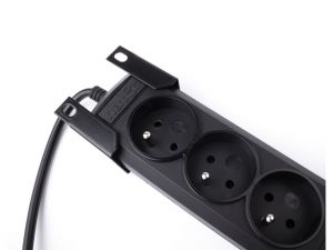 LISTWA ZASILAJĄCA RACK NATEC EXTREME MEDIA RMS9 19\ C14 3M BLACK (9 GNIAZD)