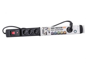 LISTWA ZASILAJĄCA NATEC EXTREME MEDIA MP9 2.5M BLACK (9 GNIAZD)