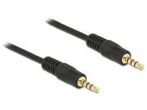 KABEL STEREO 4 PIN MINIJACK->4 PIN MINIJACK IPHONE BLACK 2M DELOCK
