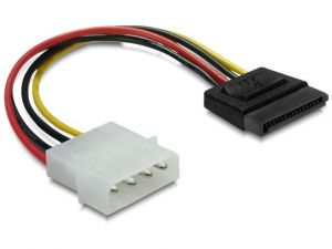 KABEL SATA ZASILAJĄCY HDD(M)->MOLEX(M) 6CM PROSTE DELOCK